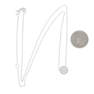 1.20ctw Diamond and Diamond Pendant Necklace White Gold