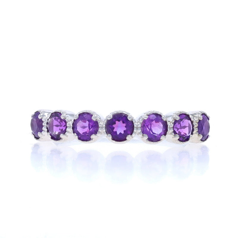 .70ctw Amethyst Band White Gold
