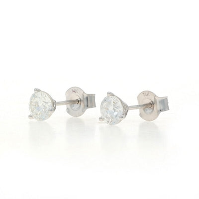 1.00ctw Diamond Women's Earrings White Gold