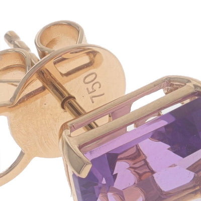 18.25ctw Amethyst Earrings Rose Gold