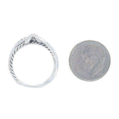 David Yurman Crossover X Diamond Women's Band Sterling Silver