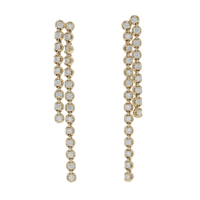 .55ctw Diamond Women's Earrings Yellow Gold