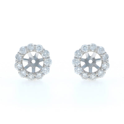 1.54ctw Diamond Earring Enhancers White Gold