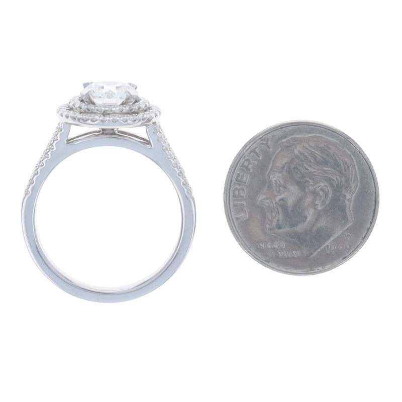 1.36ctw Diamond and Diamond Ring White Gold