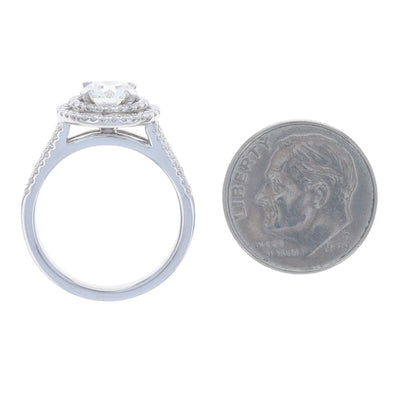 1.36ctw Diamond and Diamond Ring White Gold