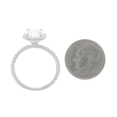 Mark Broumand 3.76ctw Diamond and Diamond Ring Platinum