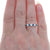 1.28ctw Sapphire and Diamond Band White Gold