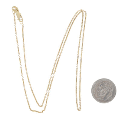 Cable Chain Necklace Yellow Gold
