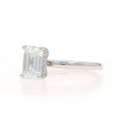 Diamond and Diamond Women's Ring White Gold