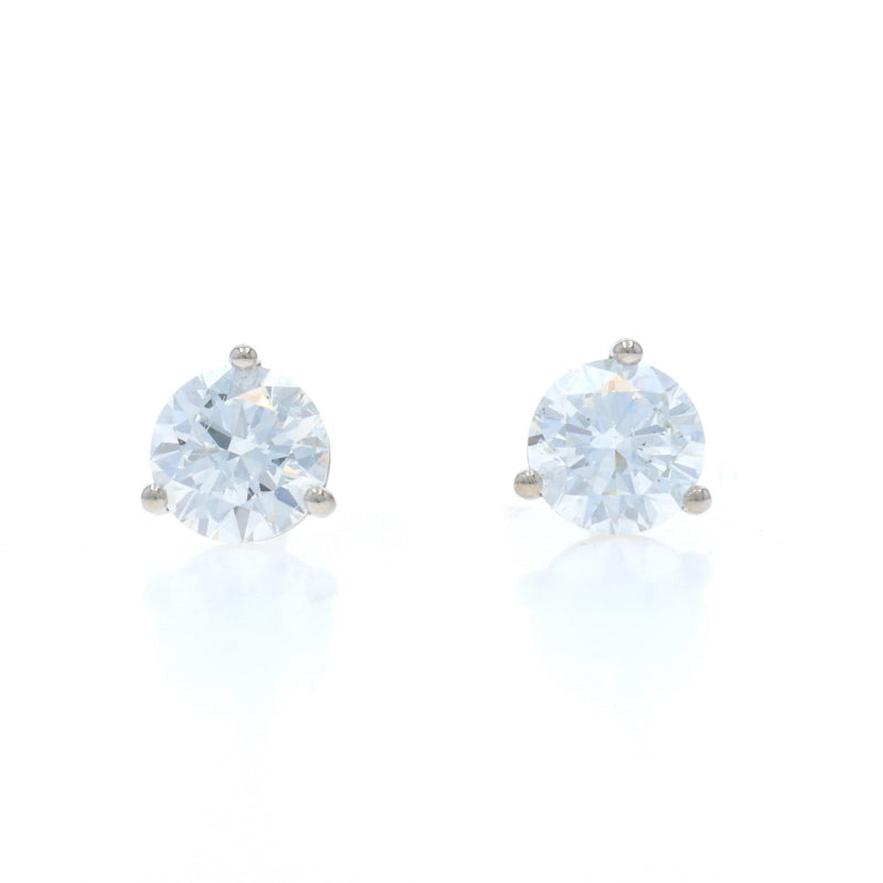 1.42ctw Diamond Earrings White Gold