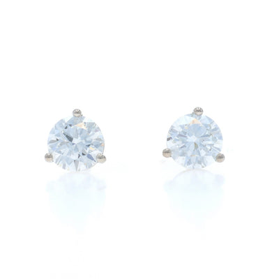1.42ctw Diamond Earrings White Gold