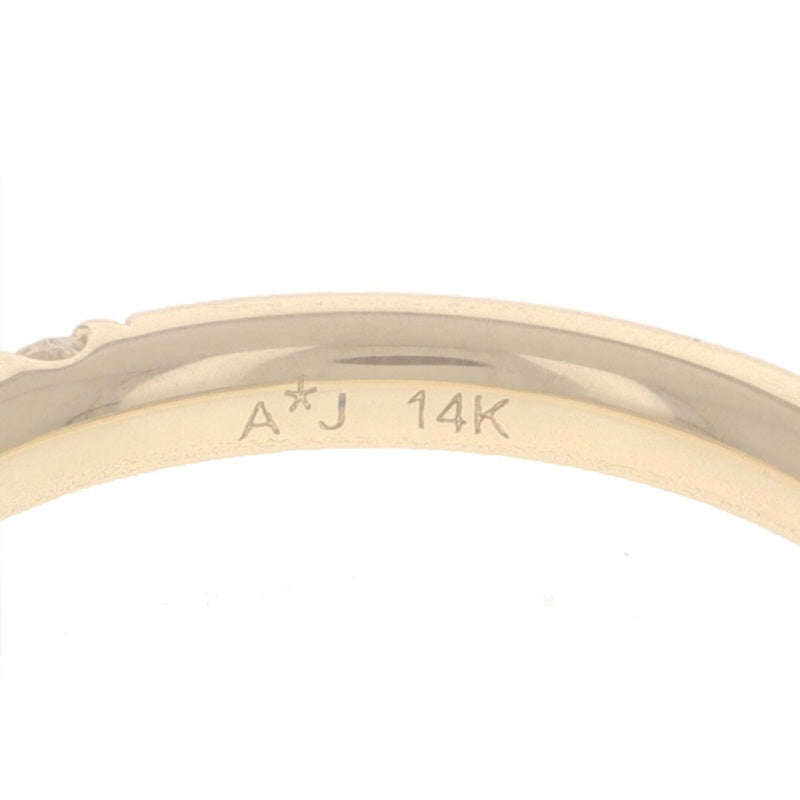 .58ctw Diamond and Emerald Band Yellow Gold