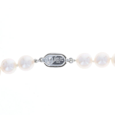 Cultured Pearl Necklace Sterling Silver