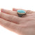 Nina Wynn Turquoise and Diamond Ring Sterling Silver