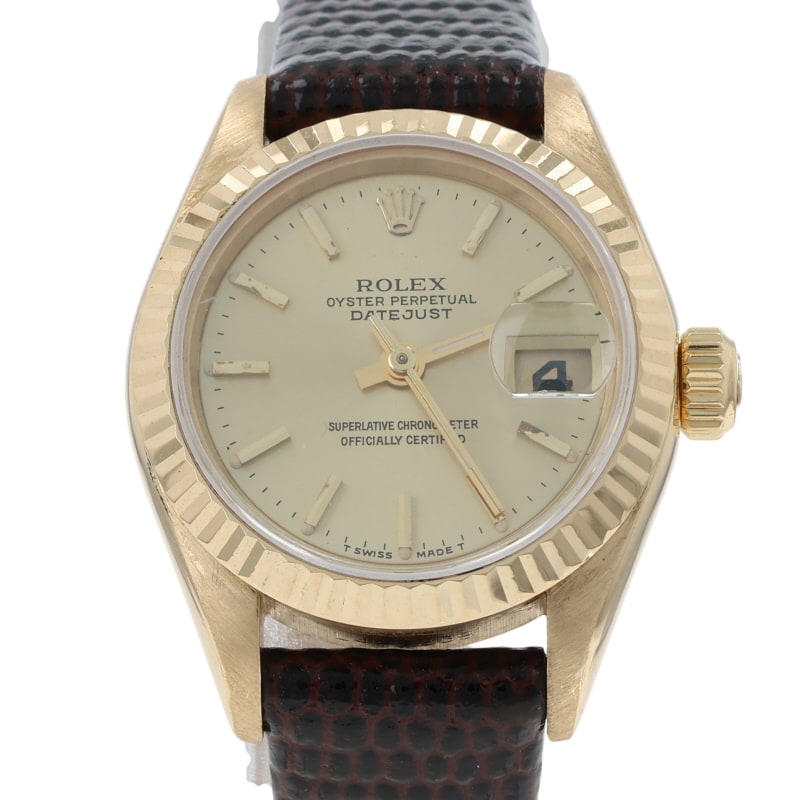 Rolex Lady Datejust President Women's Watch 69178 Yellow Gold Automatic