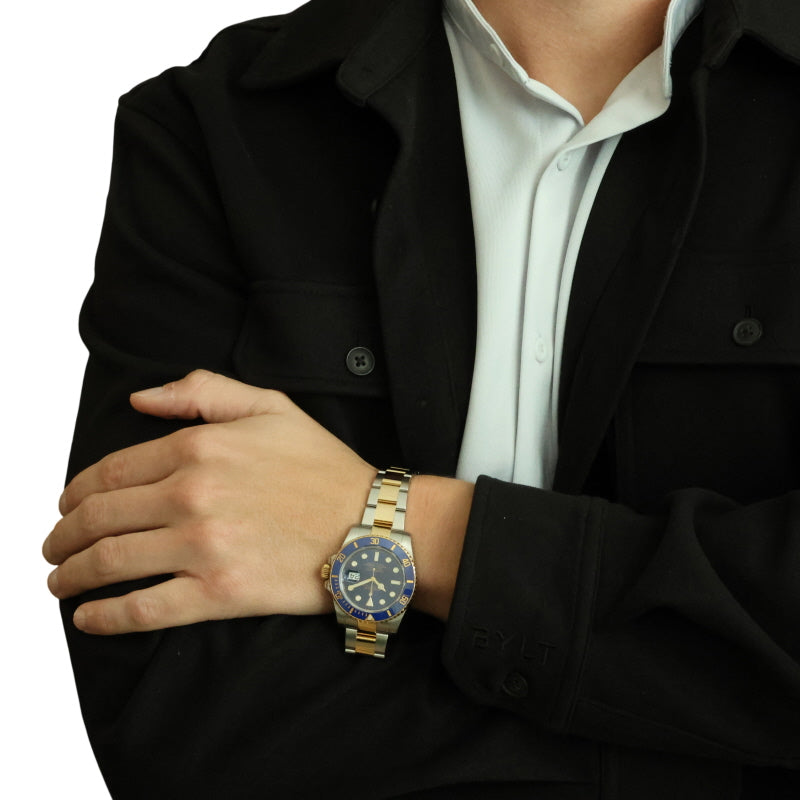 Rolex Bluesy Submariner Men's Watch 11613LB Stainless Steel Automatic