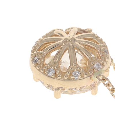 1.71ctw Diamond and Diamond Pendant Necklace Yellow Gold
