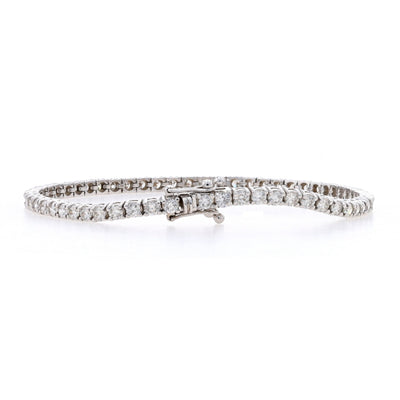 4.19ctw Diamond Bracelet White Gold