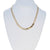 Milor Herringbone Necklace Yellow Gold