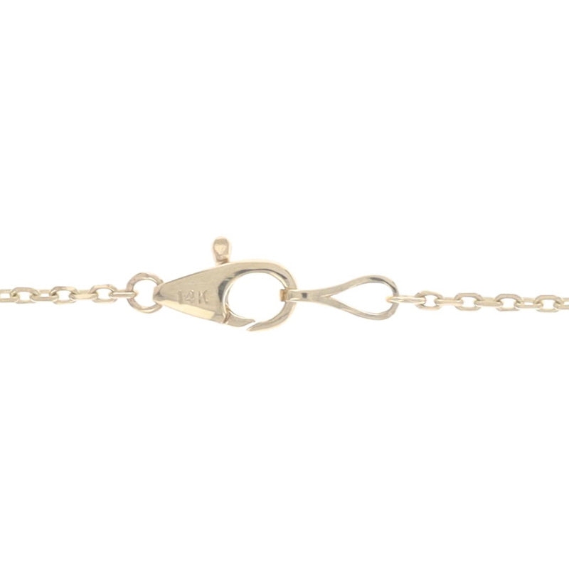 .56ctw Diamond Diamond Cut Cable Chain Station Necklace Yellow Gold