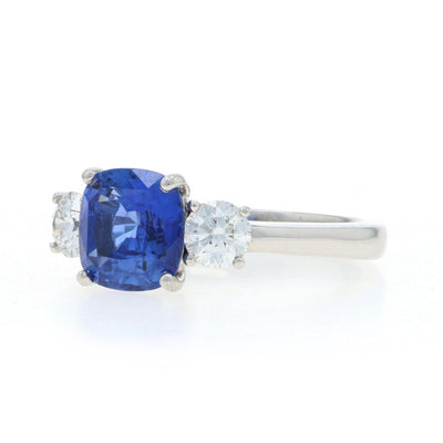 2.92ctw Sapphire and Diamond Ring Platinum