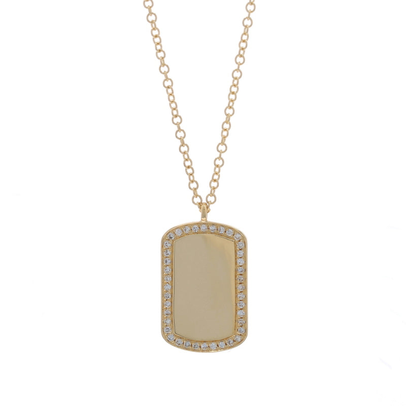Diamond Pendant Necklace Yellow Gold