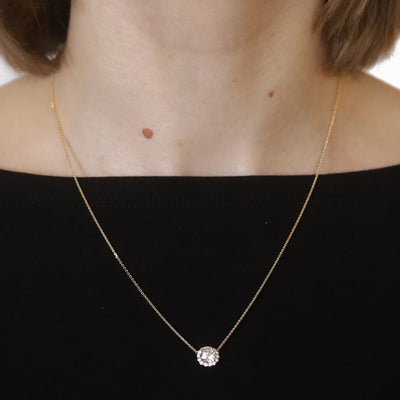 .94ctw Diamond and Diamond Pendant Necklace Yellow Gold