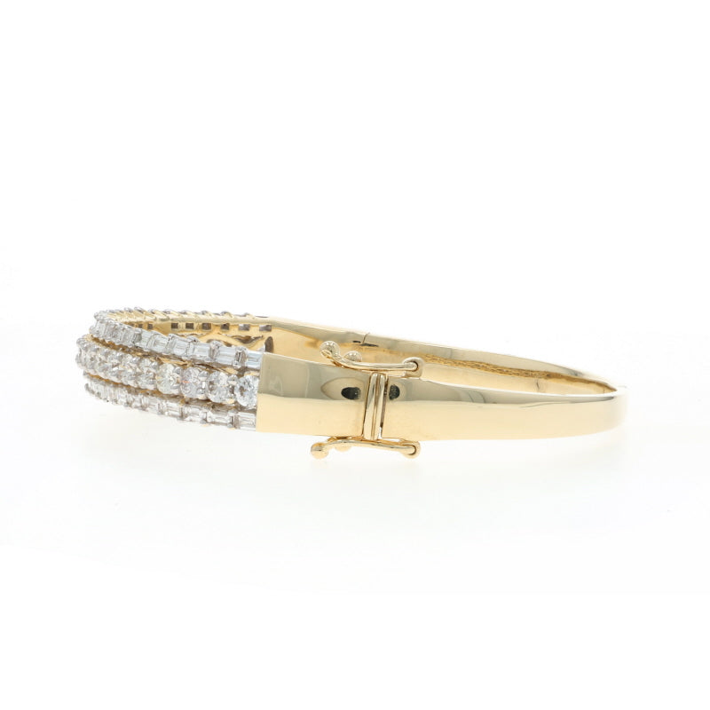 4.13ctw Diamond Bracelet Yellow Gold