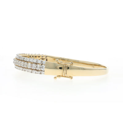 4.13ctw Diamond Bracelet Yellow Gold