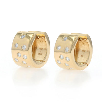 Diamond Earrings Yellow Gold