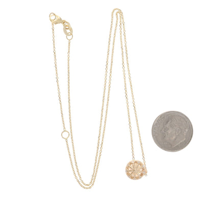 1.07ct Diamond and Diamond Women's Pendant Necklace Yellow Gold