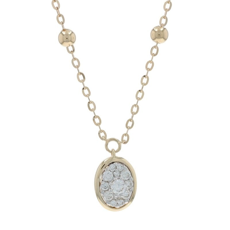 .23ctw Diamond Women's Pendant Necklace Yellow Gold