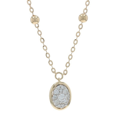 .23ctw Diamond Women's Pendant Necklace Yellow Gold