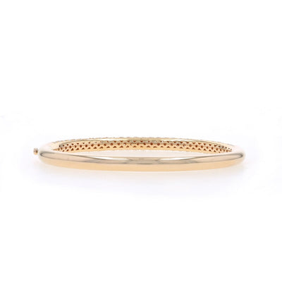 Roberto Coin Pave Bangle 4.88ctw Diamond and Ruby Women's Bracelet Rose Gold
