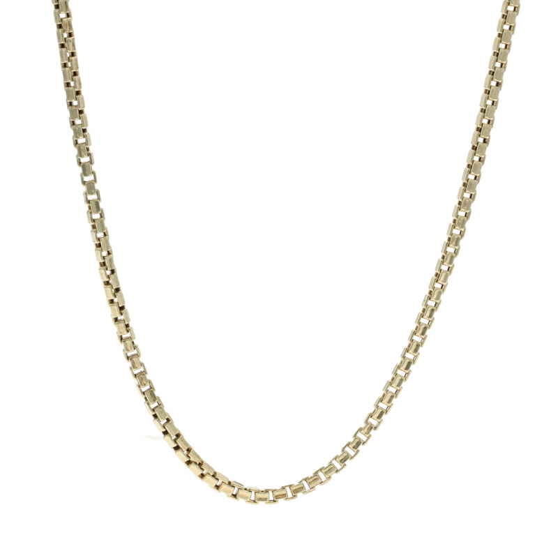 Box Chain Necklace Yellow Gold