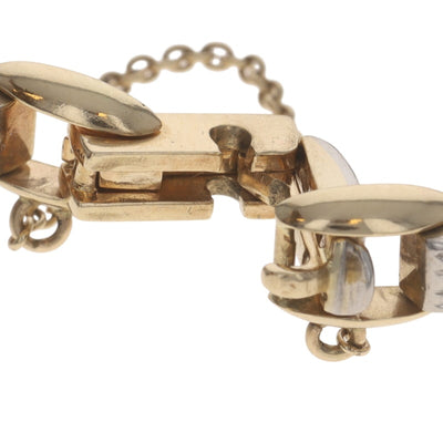 3.60ctw Aquamarine and Diamond Women's Bracelet Yellow Gold