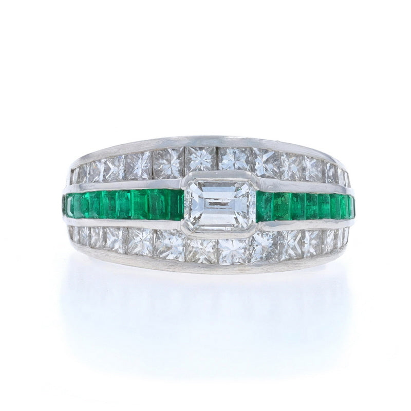 JB Star 2.30ctw Emerald Band Platinum