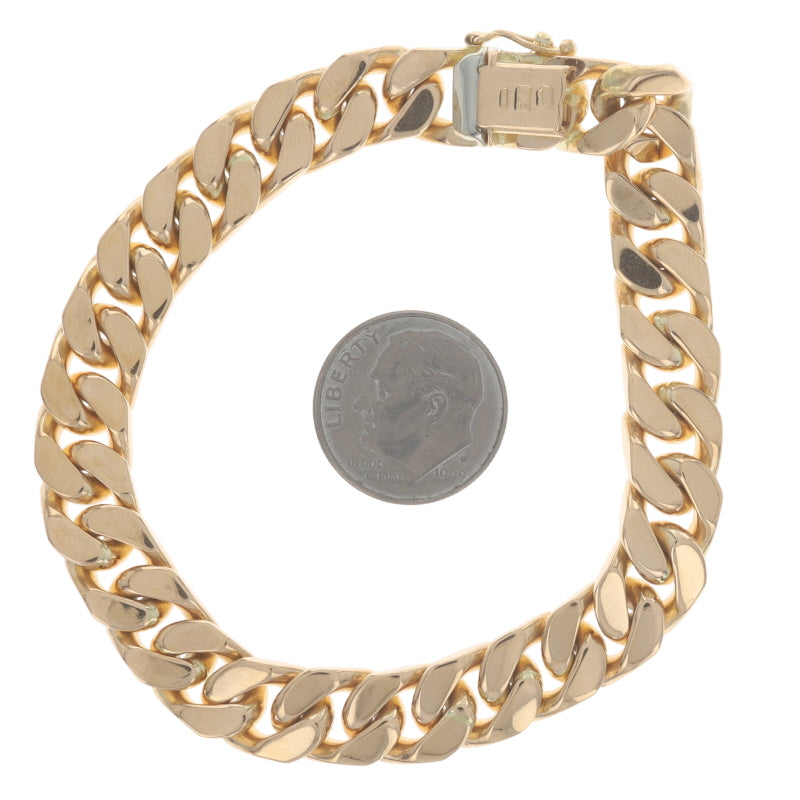 Cuban Curb Bracelet Yellow Gold