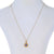 1.01ctw Sapphire and Diamond Pendant Necklace Yellow Gold