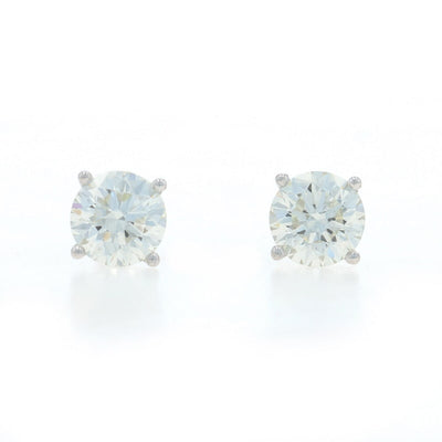 2.01ctw Diamond and Diamond Women's Earrings White Gold