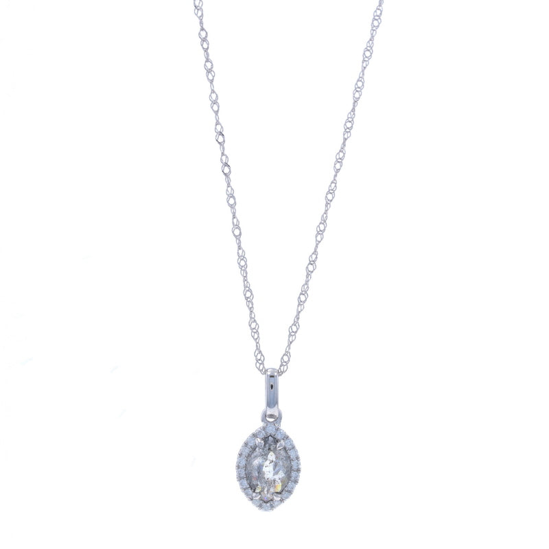 .53ctw Diamond and Diamond Pendant Necklace White Gold