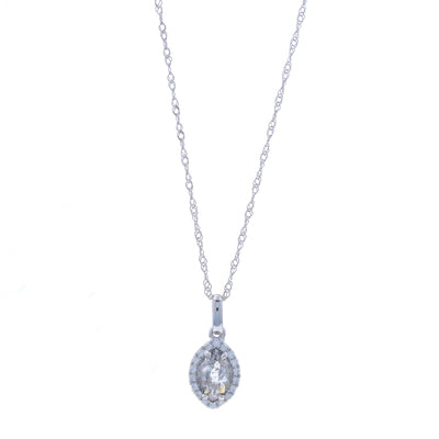 .53ctw Diamond and Diamond Pendant Necklace White Gold