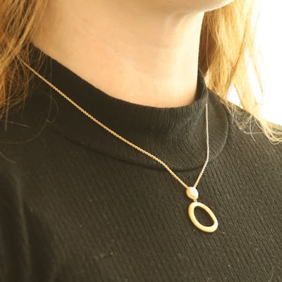 Marco Bicego Jaipur .10ctw Diamond Women's Necklace Yellow Gold