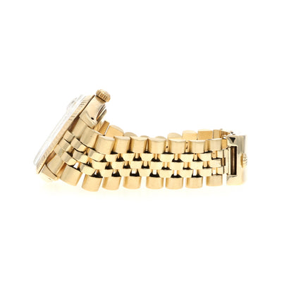 Rolex Oyster Perpetual Date Mens Watch 15037 Yellow Gold Automatic