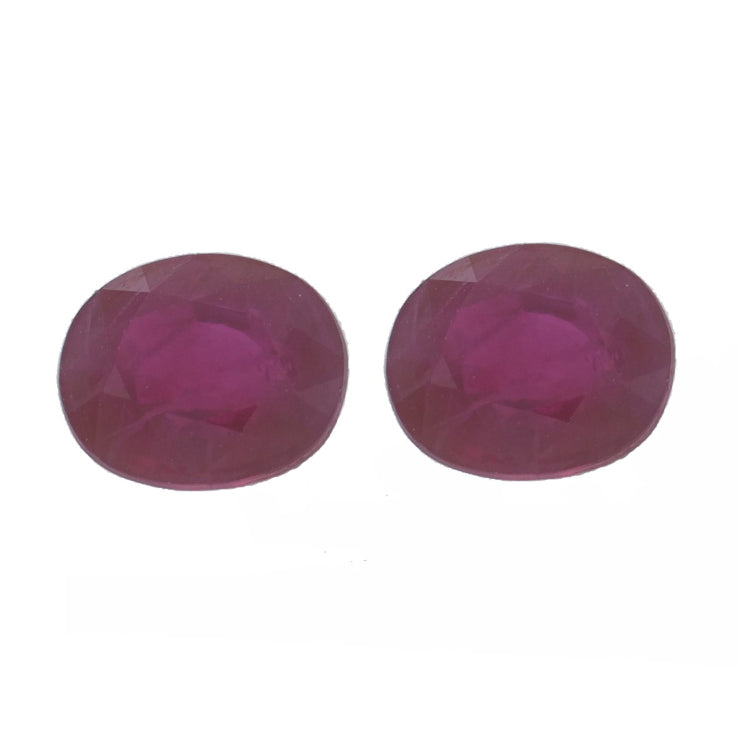 1.47ctw Oval Rubies