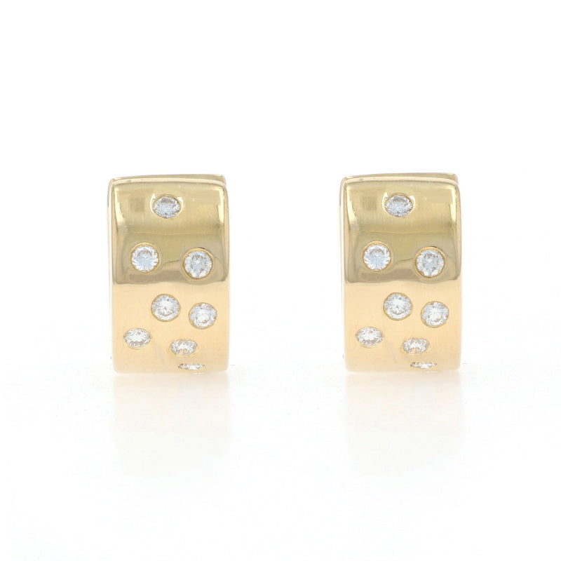 Diamond Earrings Yellow Gold