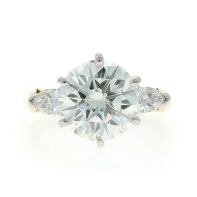 3.93ctw Diamond and Diamond Ring Yellow Gold