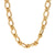 Fancy Link Chain Necklace Yellow Gold