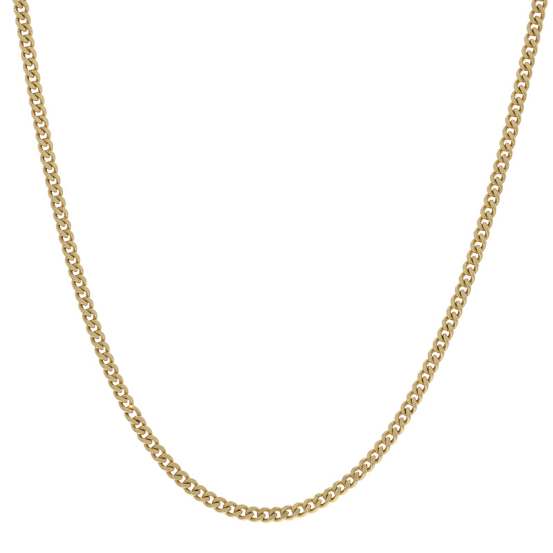 Curb Chain Necklace Yellow Gold