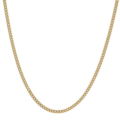 Curb Chain Necklace Yellow Gold